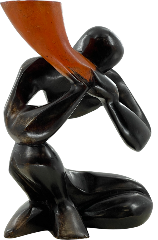 Horn Blower Sculpture
