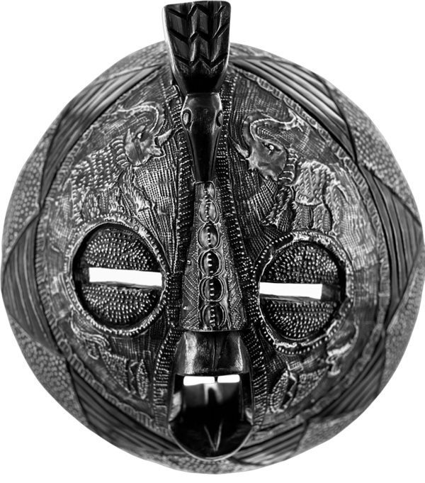 Beaded Ashanti Baluba Kingdom Mask - Image 5